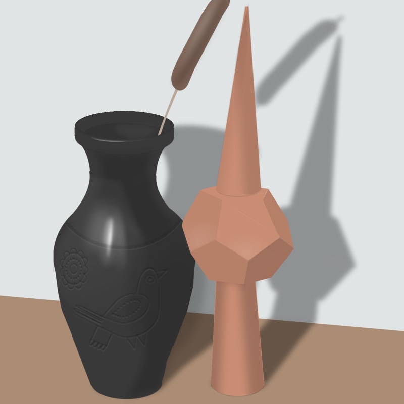 The vase and the finial